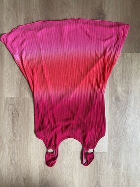 SWIMSUIT COVER UP - Pink to Magenta Ombre Sleeveless